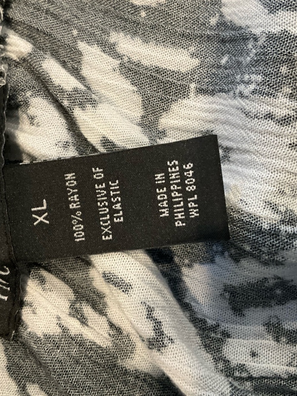 INC International Concepts Black and White Cold-Shoulder Printed Blouse - Picture 5 of 6